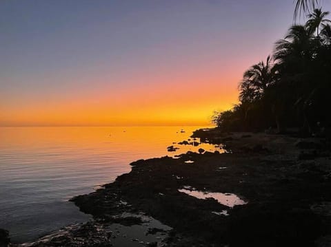 Natural landscape, Sea view, Sunset