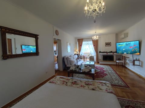 Bed, TV and multimedia, Living room