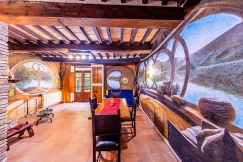 Natural landscape, Living room, Decorative detail, Seating area