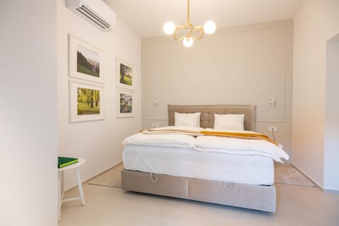 Bed, Photo of the whole room, Bedroom, air conditioner