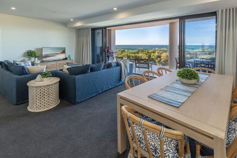 View (from property/room), Living room, Dining area, Sea view