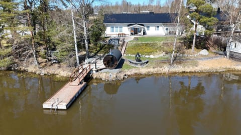 Property building, Spring, Lake view