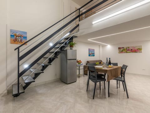 Kitchen or kitchenette, Living room, Dining area