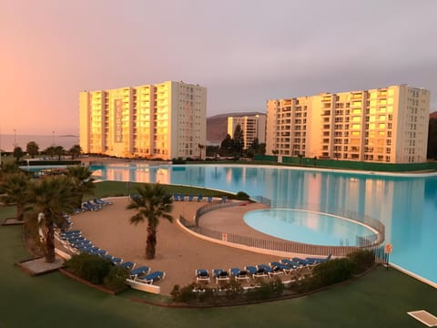 Property building, Pool view, Swimming pool, sunbed
