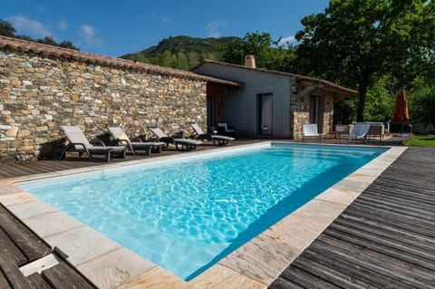 Property building, Living room, Swimming pool