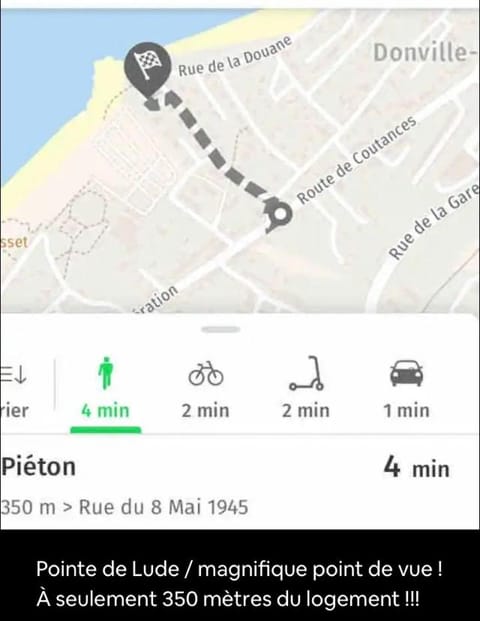 L'escale Donvillaise Apartment in Granville