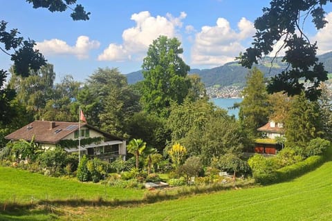 Property building, Natural landscape, Lake view