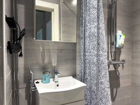 Shower, Bathroom, bidet, hair dryier