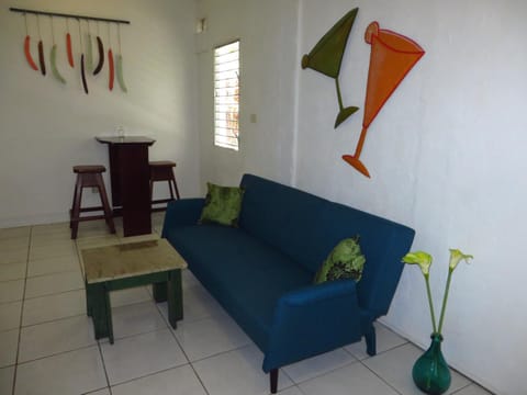 Bed, Living room, Dining area