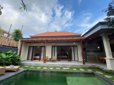 Property building, Patio, Day, Garden, Garden view, Pool view, Swimming pool