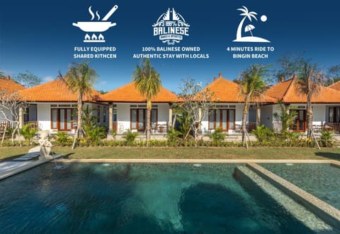 Text overlay, Pool view, Swimming pool