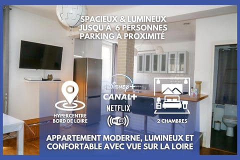 Living room, kitchen