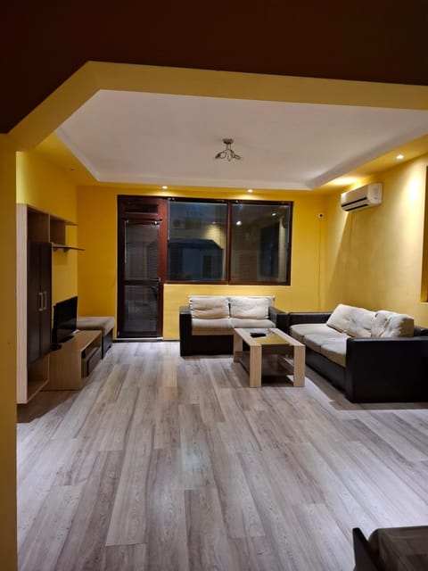 Bed, Living room, Seating area