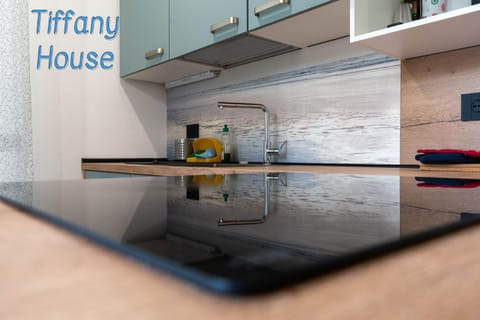 Kitchen or kitchenette, dishwasher, oven, stove