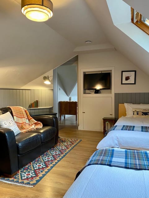 Bed, TV and multimedia, Seating area