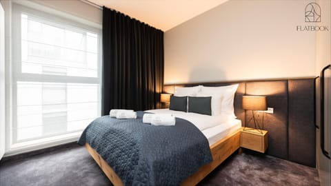 Bed, Photo of the whole room, Bedroom, furniture, towels