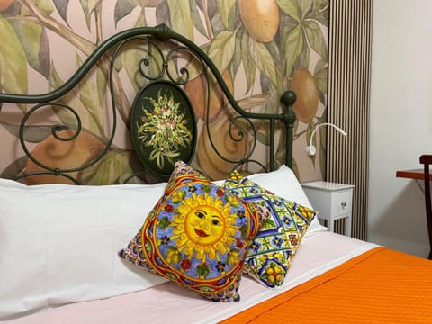 Bed, Decorative detail, Bedroom
