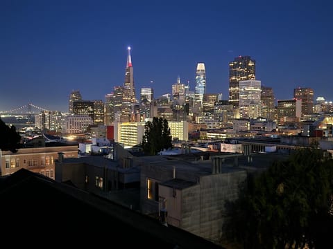 Night, View (from property/room), Balcony/Terrace
