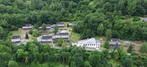 Property building, Bird's eye view, Summer