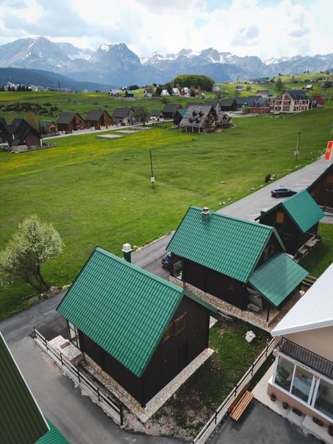 Property building, Spring, Neighbourhood, Natural landscape, Bird's eye view, Mountain view