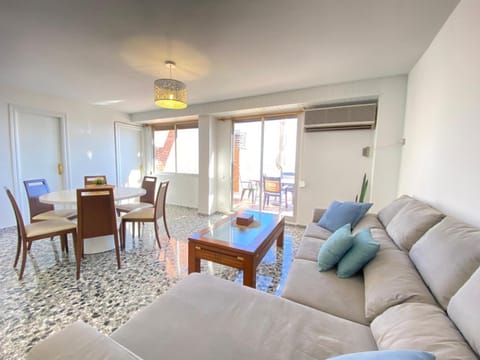 Living room, Seating area, Sea view, air conditioner
