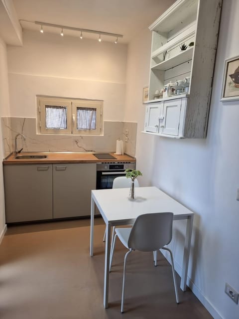 Kitchen or kitchenette, Dining area, stove