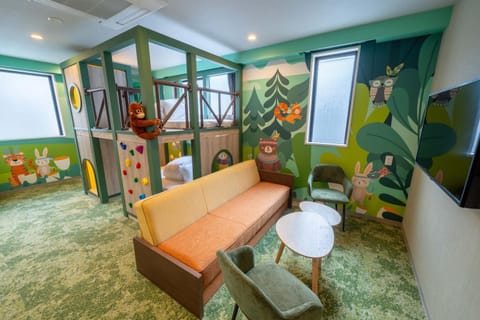 Living room, Photo of the whole room, bunk bed