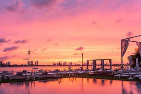 Natural landscape, Sea view, Sunset