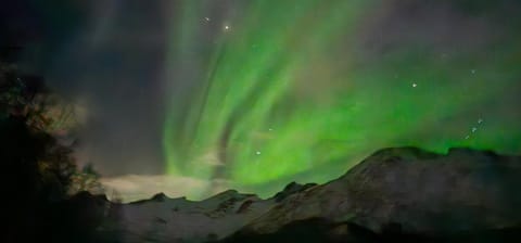 Night, Natural landscape, Mountain view