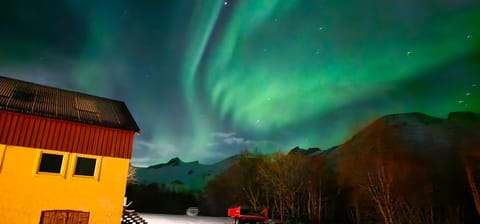 Night, Natural landscape, Mountain view