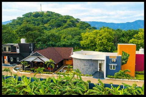 Property building, Spring, Day, Natural landscape, Mountain view