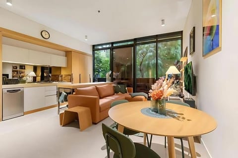 Kitchen or kitchenette, Living room, Dining area