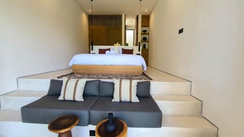 Bed, Living room, Photo of the whole room, Seating area, Bedroom