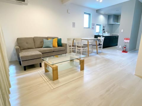 Kitchen or kitchenette, Living room, Dining area