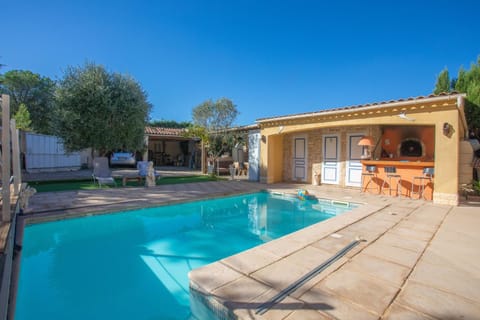 Property building, Living room, Swimming pool