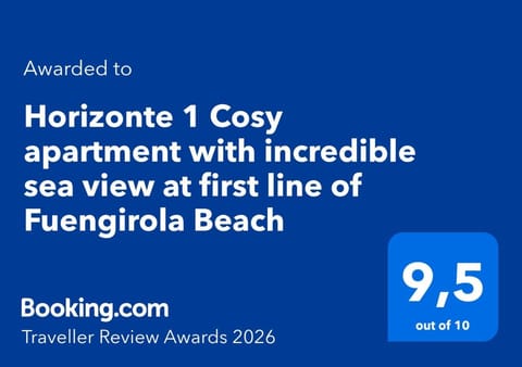 Horizonte 1 Cosy apartment with incredible sea view at first line of Fuengirola Beach Apartment in Fuengirola
