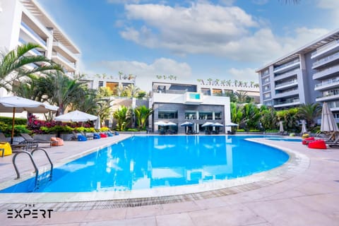 Property building, Pool view, Swimming pool