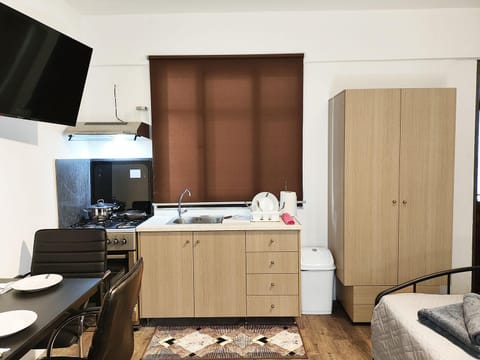 Kitchen or kitchenette, Photo of the whole room, stove