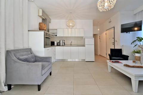 Living room, kitchen