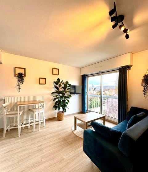 Property building, Living room, Garden view