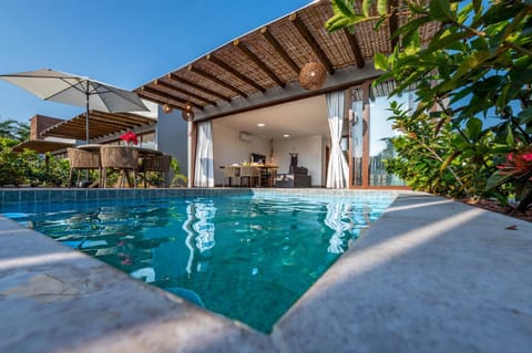 Property building, Patio, Pool view, Swimming pool
