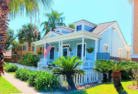 The Blue Herron 1868 Historic District Cottage House in Texas City