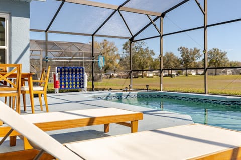 Patio, Pool view, Swimming pool, sunbed