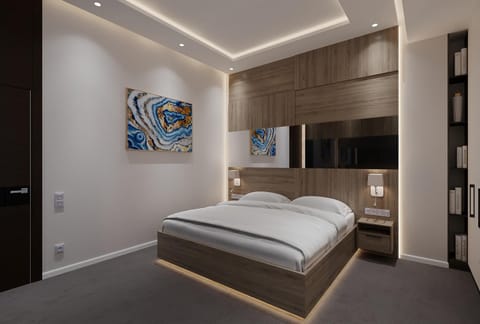Bed, Photo of the whole room, Bedroom, wardrobe