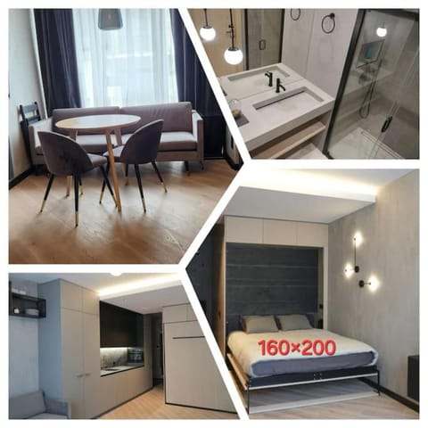 Bed, Kitchen or kitchenette, Living room, Photo of the whole room, Seating area, Dining area, Bedroom