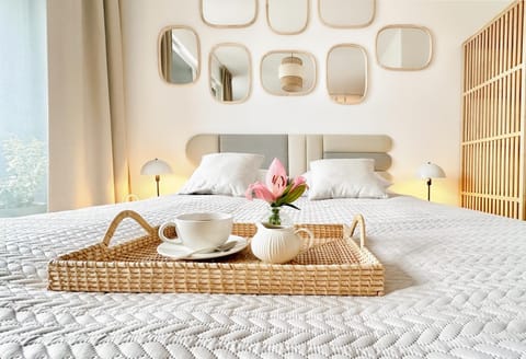 Bed, Bedroom, City view, air conditioner