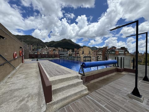 Day, Natural landscape, Mountain view, Pool view, Swimming pool