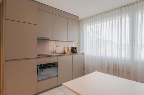 Coffee/tea facilities, Kitchen or kitchenette, minibar, stove