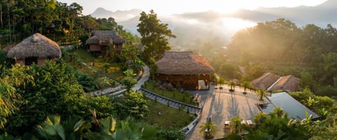Natural landscape, Bird's eye view, Sunrise