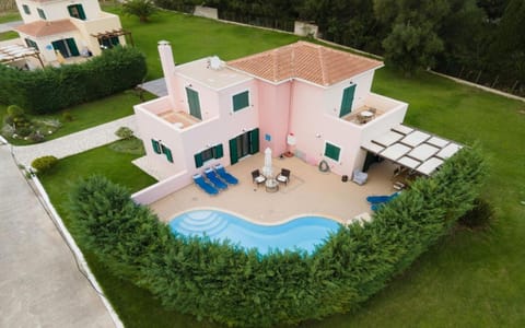 Property building, Living room, Swimming pool